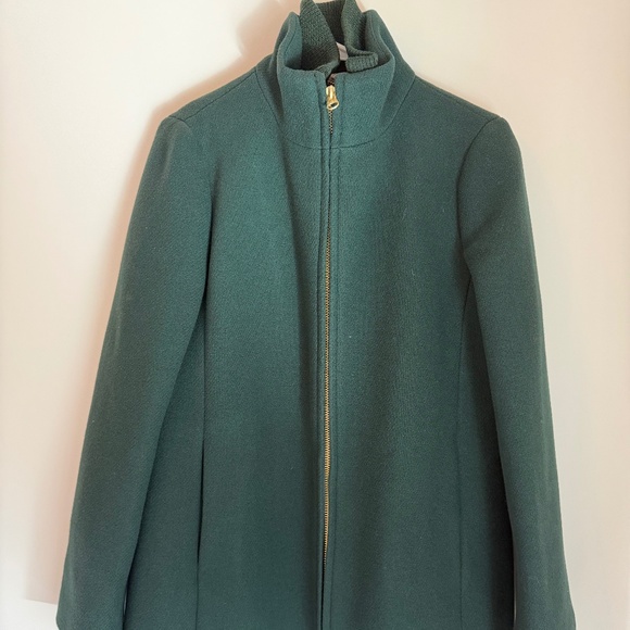 J. Crew Jackets & Blazers - J.Crew Italian Stadium Cloth Nello Gori Coat | Green | Size 10 | NWOT